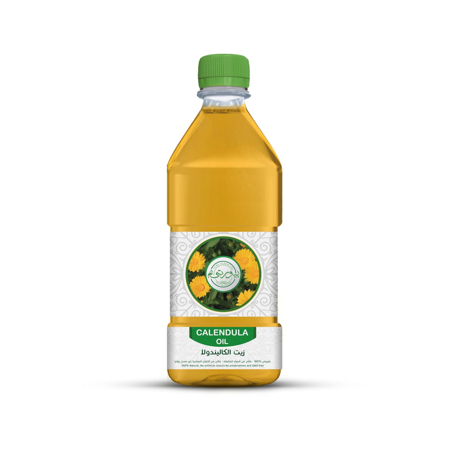 Purity- بيورتي Calendula Oil Unrefined Cold Pressed, 100% Pure & Natural, Perfect for Skin Healing, Hair Care, and Aromatherapy,1L
