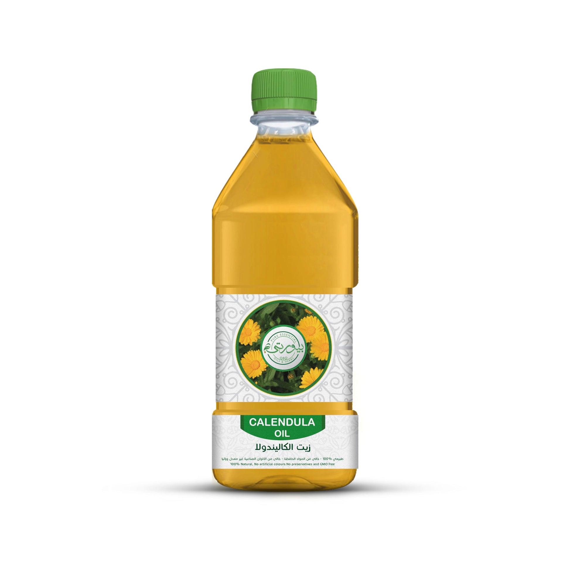 Purity- بيورتي Calendula Oil Unrefined Cold Pressed, 100% Pure & Natural, Perfect for Skin Healing, Hair Care, and Aromatherapy,1L