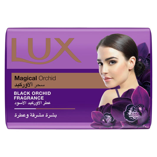 LUX Bar Soap Magical Orchid, Black orchid fragrance,for glowing skin 165G