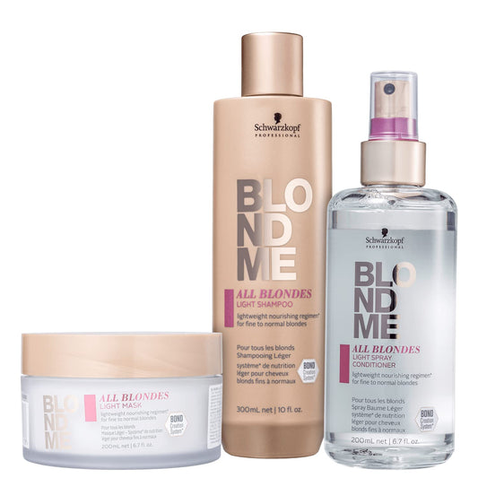 Schwarzkopf Professional BlondMe Smooth Kit for All Blondes (3 products)