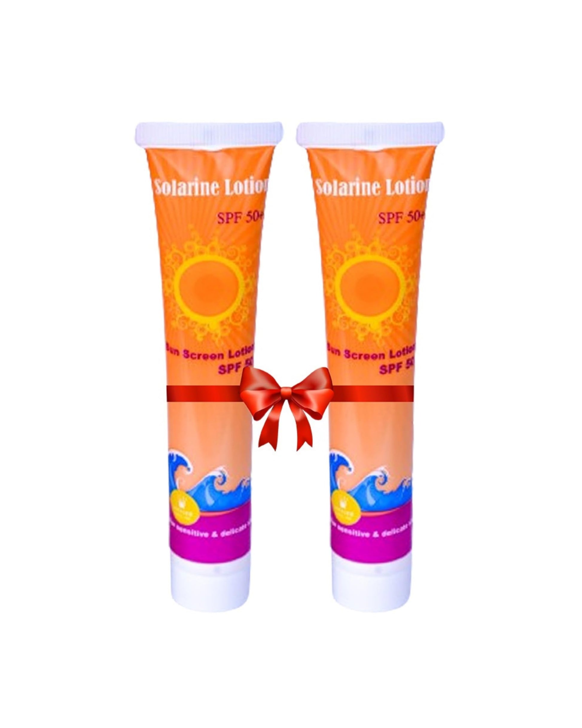 WEISER Solarine Lotion Sunscreen SPF 50+ Pack of 2, For Sensitive and Delicate Skin 50ML