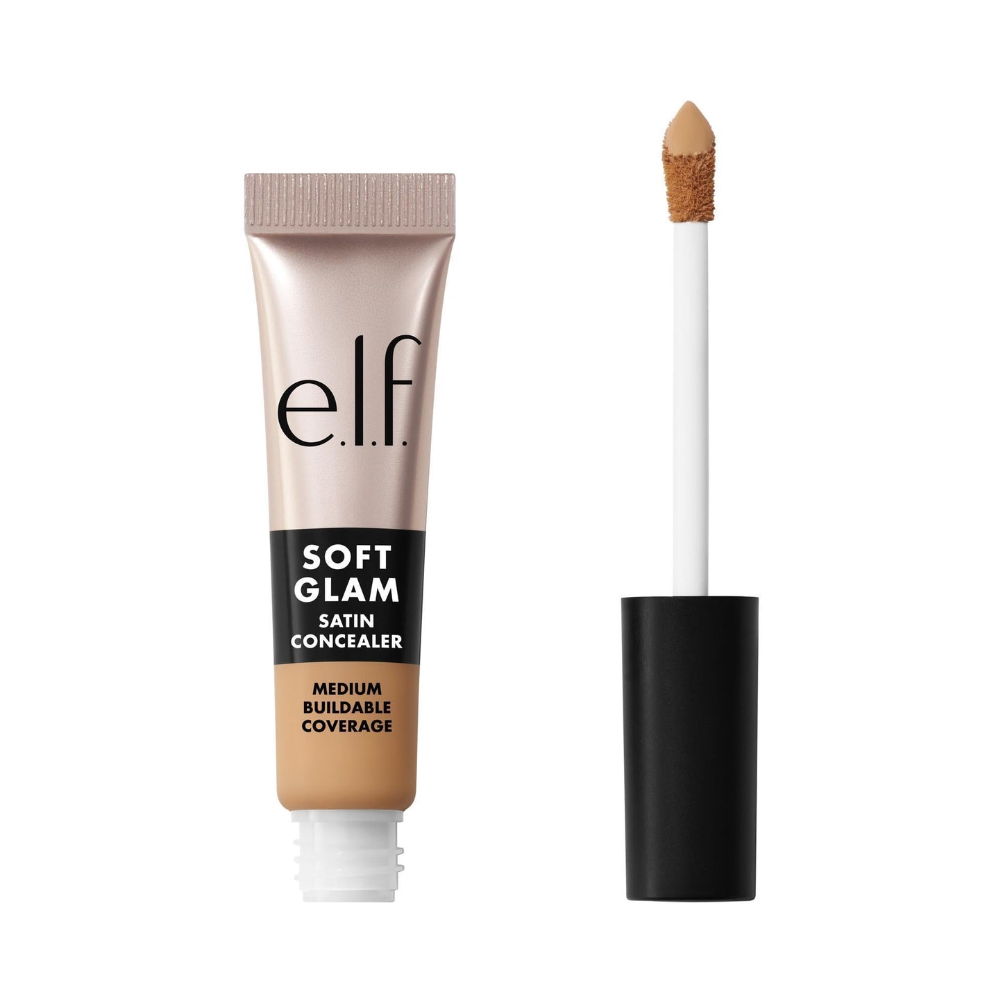 e.l.f. Soft Glam Satin Concealer, Medium Coverage for Impurities and Eye Area, Does Not Settle, Long-Lasting, Vegan and Cruelty-Free, 22 Light Warm
