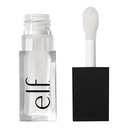 e.l.f. Glow Reviver Lip Oil, Nourishing Tinted for High-Shine Finish, Infused With Jojoba, Vegan & Cruelty-Free, Crystal Clear