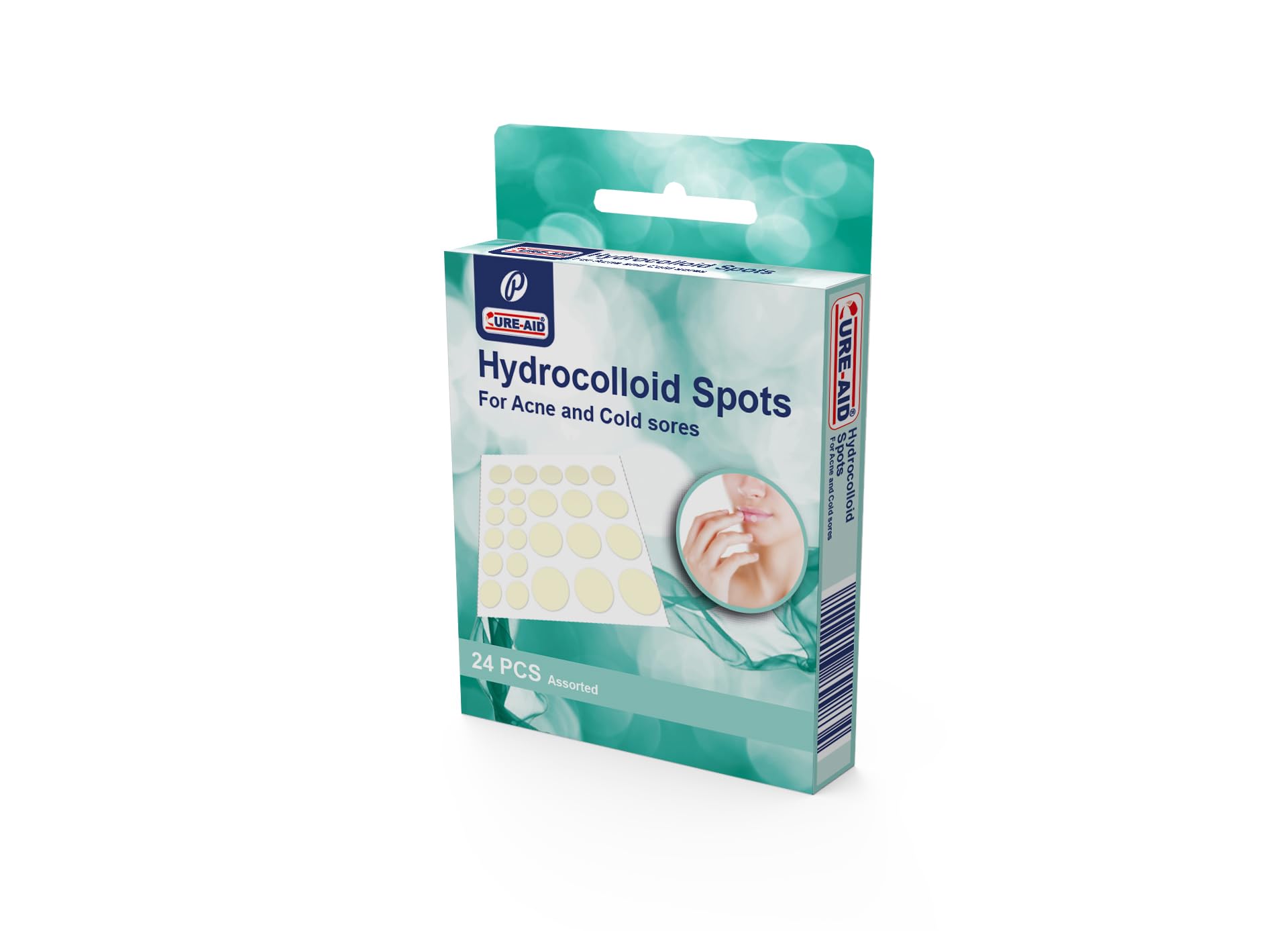 Cure-Aid Generic Hydrocolloid spots for acne and cold sores Skin Tone Pill Sticker