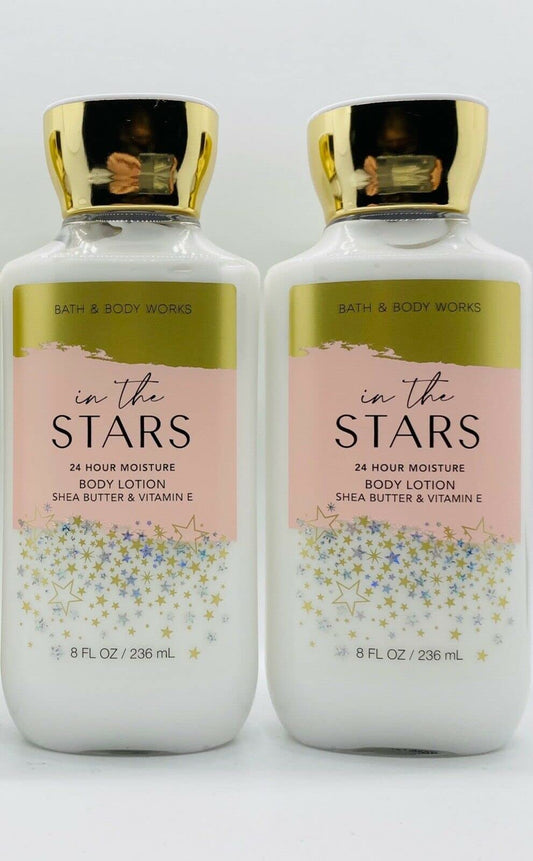 Bath & Body Works and Super Smooth Lotion Sets Gift For Women 8 Oz -2 Pack (In The Stars))