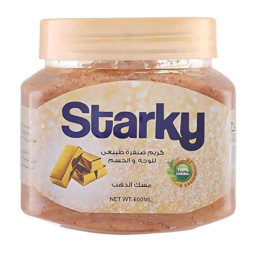 Starky natural scrub cream with gold for face&body-600ml