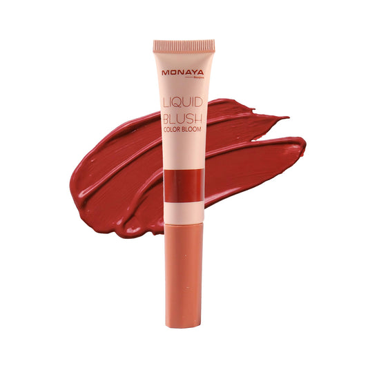 Monaya S008 Instant Liquid Blush – Lightweight Liquid Formula with Natural Glow, Seamless Blend, Buildable Color from Soft to Bold, Long-Lasting Wear (S201)