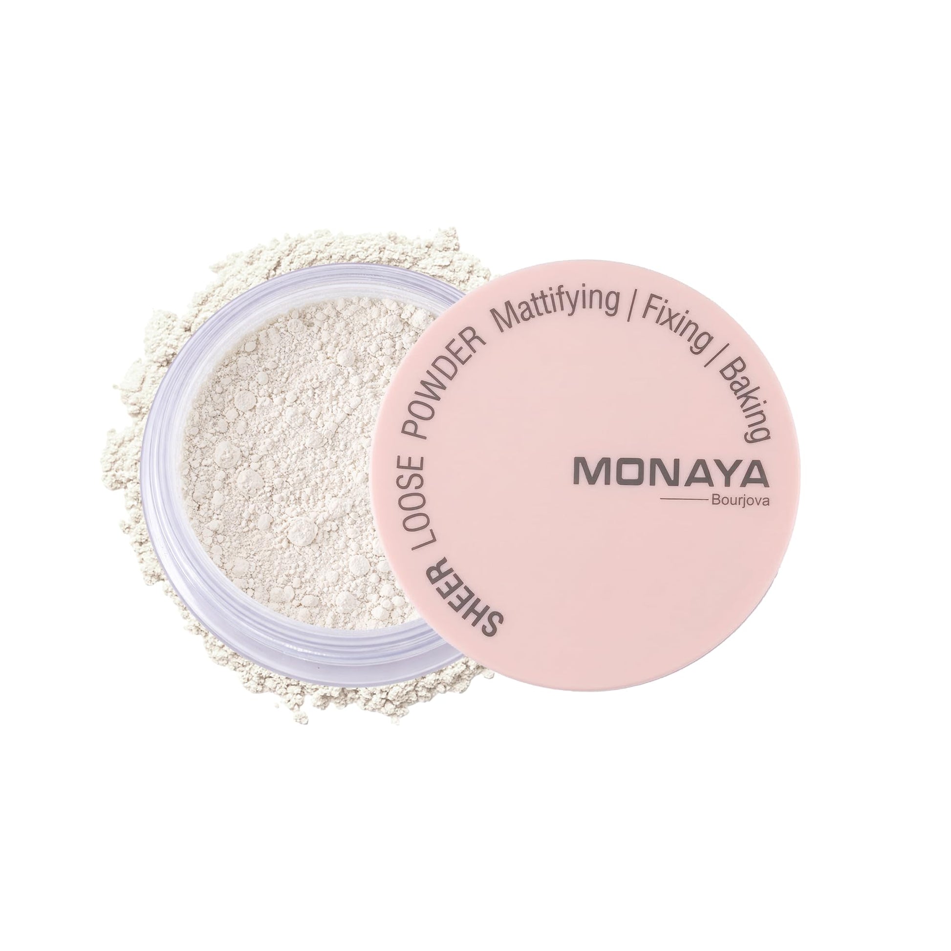 Monaya LP002 Sheer Loose Powder– Ultra-Lightweight Setting Powder, Natural Soft-Focus Finish, Oil Control, Vegan & Cruelty-Free (OSL-LP002-LP101)