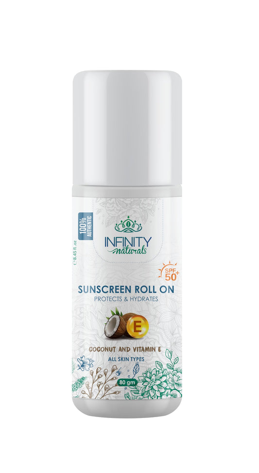 Infinity Naturals Sunscreen Roll on - SPF50+ all Skin Types
