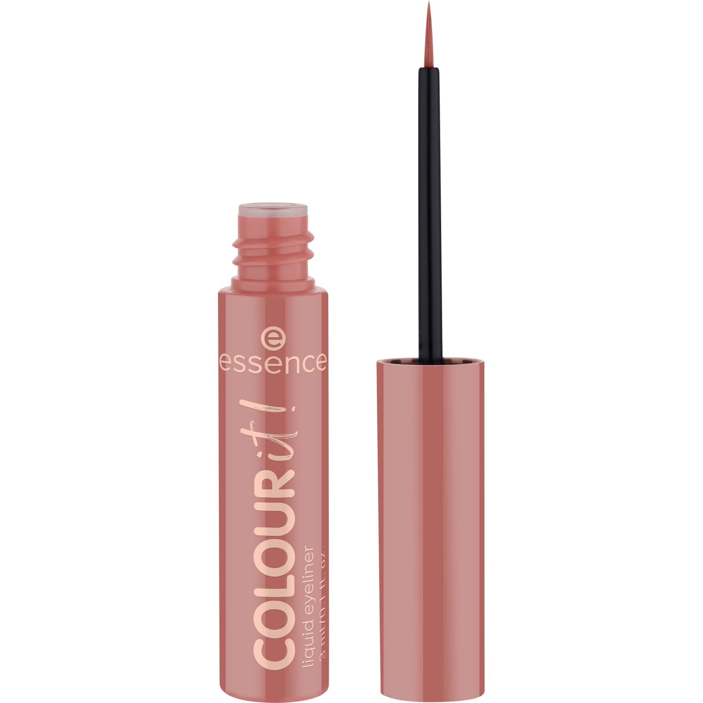 Essence "Colour It" Liquid Eyeliner – No. 04 Red, Long-Lasting, Highly Pigmented, Quick-Drying, Matte, Vegan, No Microplastics, Nanoparticle-Free, Perfume-Free – Pack of 1