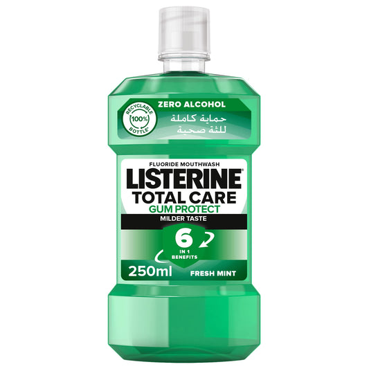 LISTERINE Mouthwash, Teeth & Gum Defence, Milder Taste, Soft Mint, 250ml