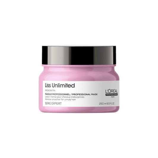 L’Oréal Paris L'Oréal Professionnel | Liss Unlimited Mask| Provides Long-Lasting Frizz & Humidity Protection| With Prokeratin | Moisturizing & Smoothing | For Frizzy & Textured Hair Types | 250ml