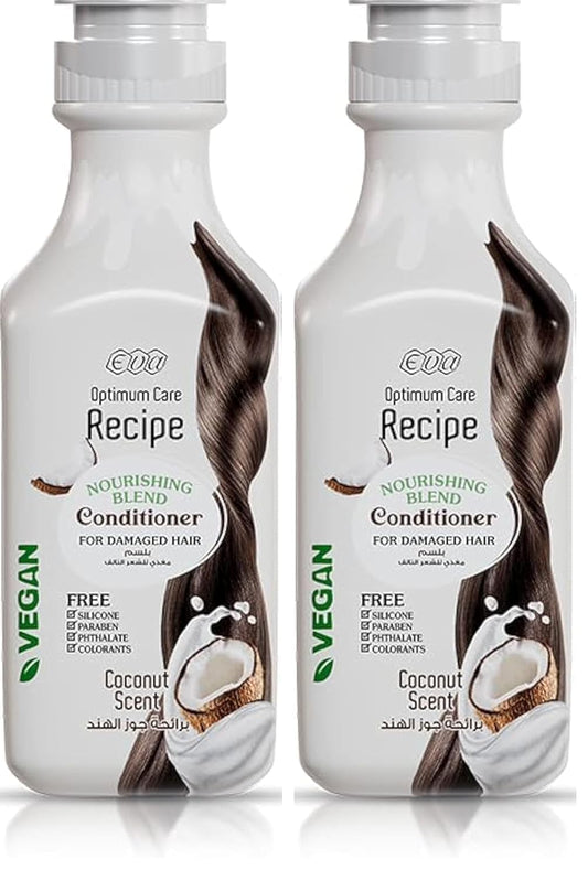 Eva Optimum Care Recipe Nourishing Blend Conditioner Coconut Scent 350 Ml (Pack of 2)