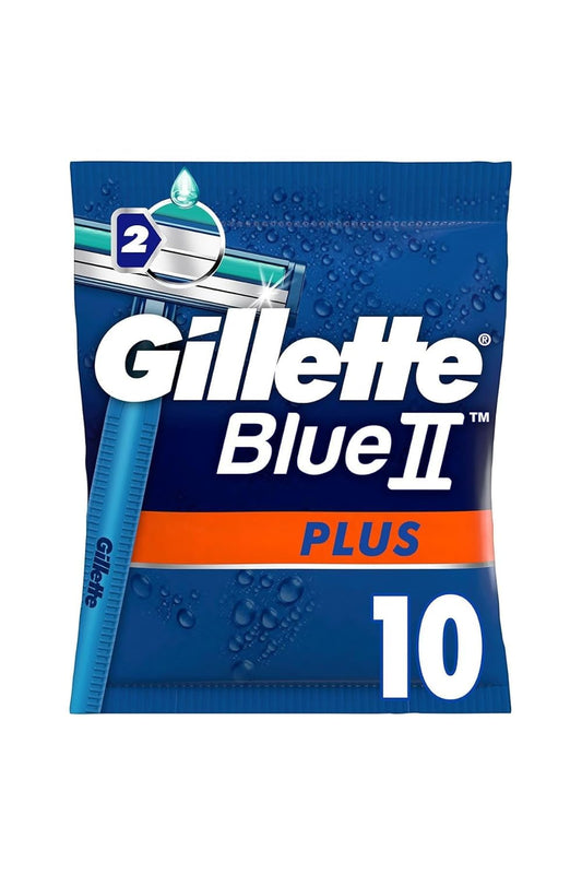 Gillette Blue II Plus Men’s Disposable Razors, 10 Count
