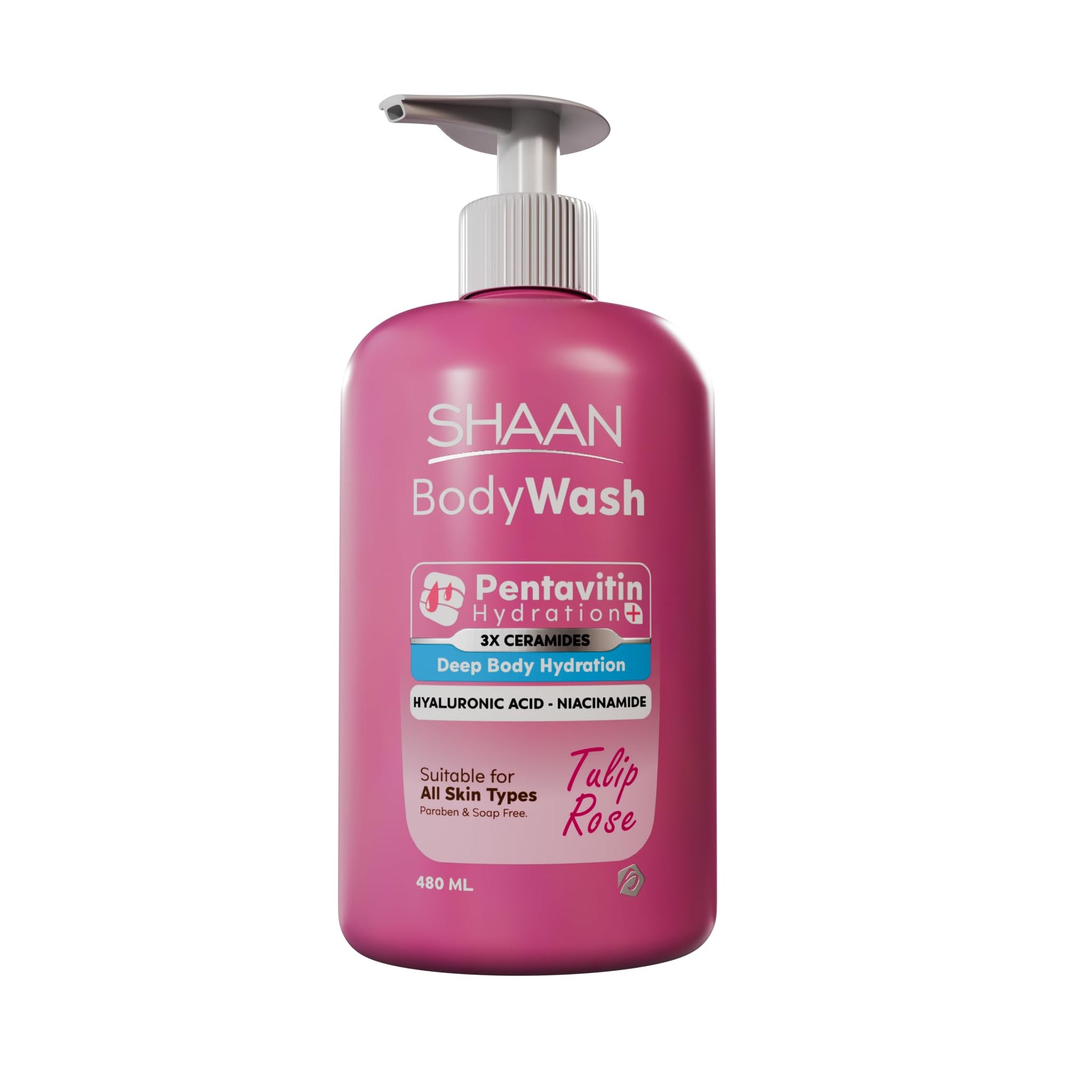Shaan Tulip Rose Hydrating Body Wash 480 Ml