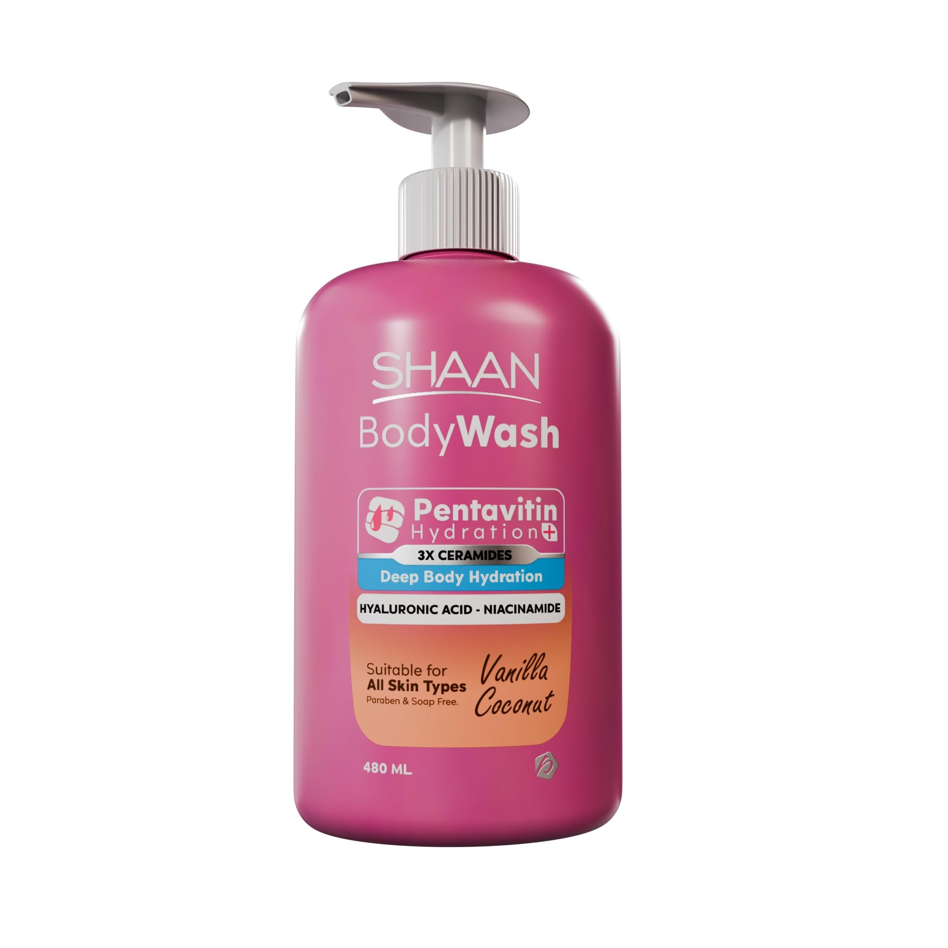 Shaan Vanilla Coconut Hydrating Body Wash 480 Ml