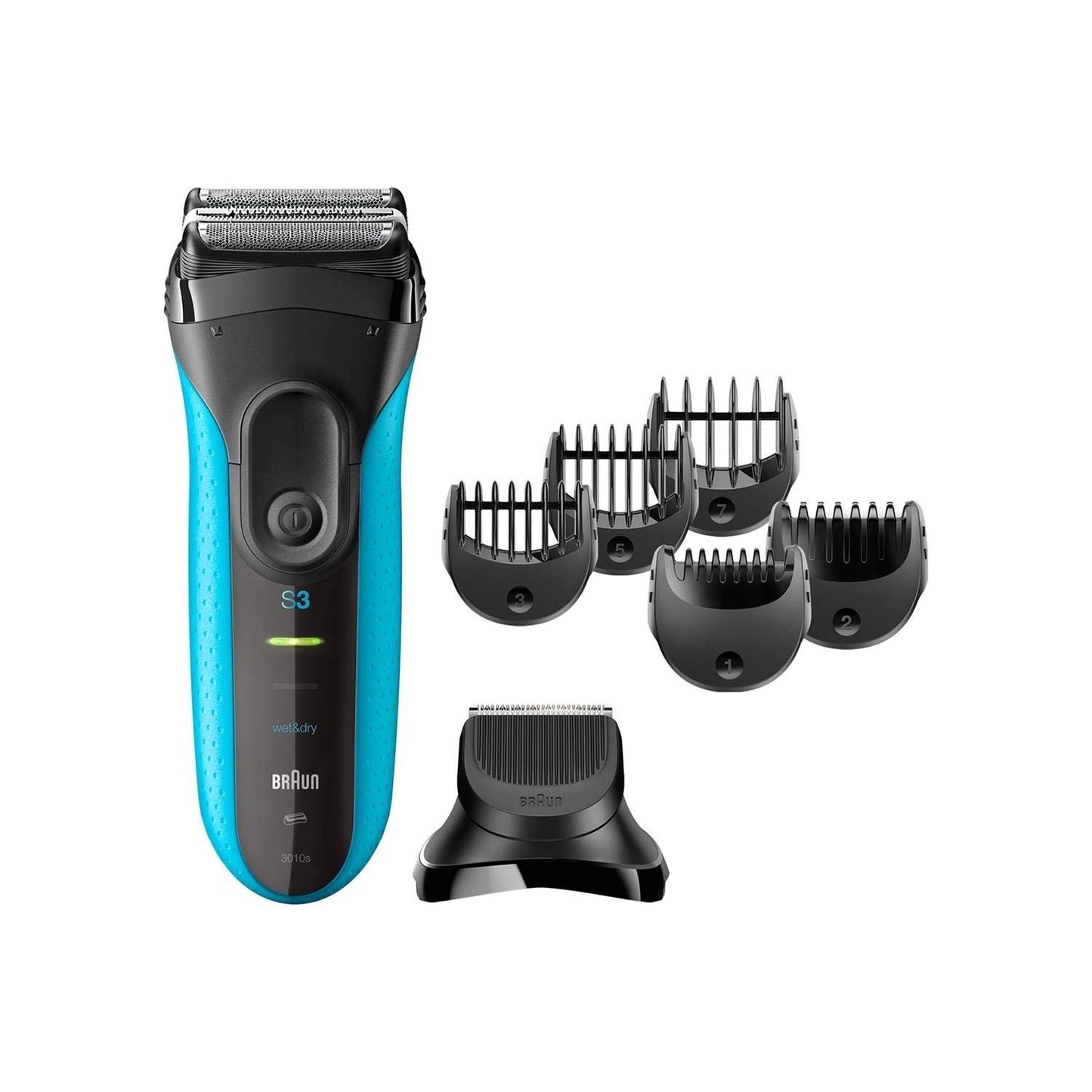 Braun Series 3 Shave & Style 3010BT 3-in-1 Electric Wet & Dry Shaver with Precision Trimmer & 5 Comb Attachments