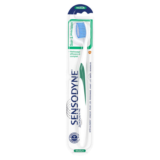 Sensodyne Toothbrush, Care & Accuracy, for Sensitive Teeth, Medium (Assorted)