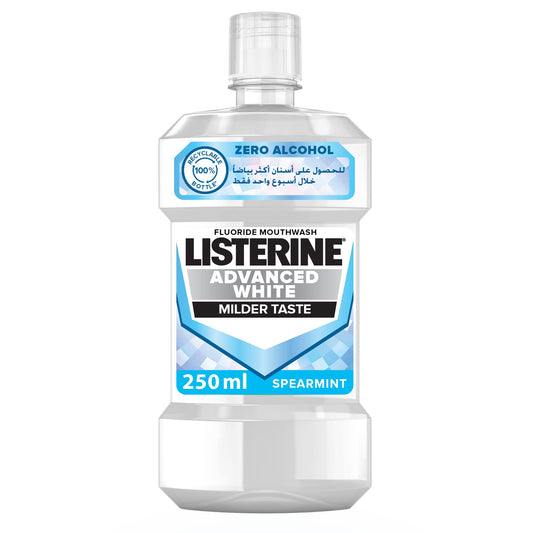 LISTERINE Advanced White Mouthwash Milder Taste, 250ml