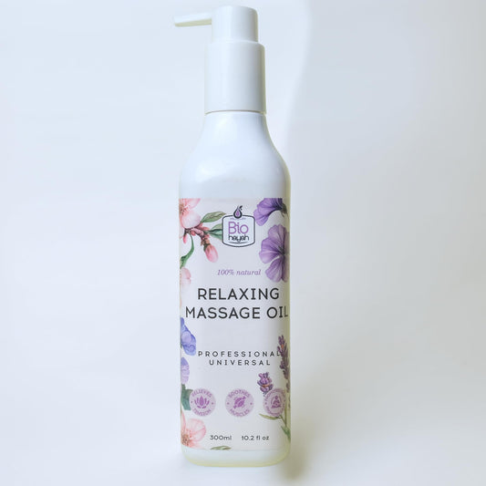 BioHayah Relaxing Massage Oil 300 ml – Soothes Muscles & Calms the Senses