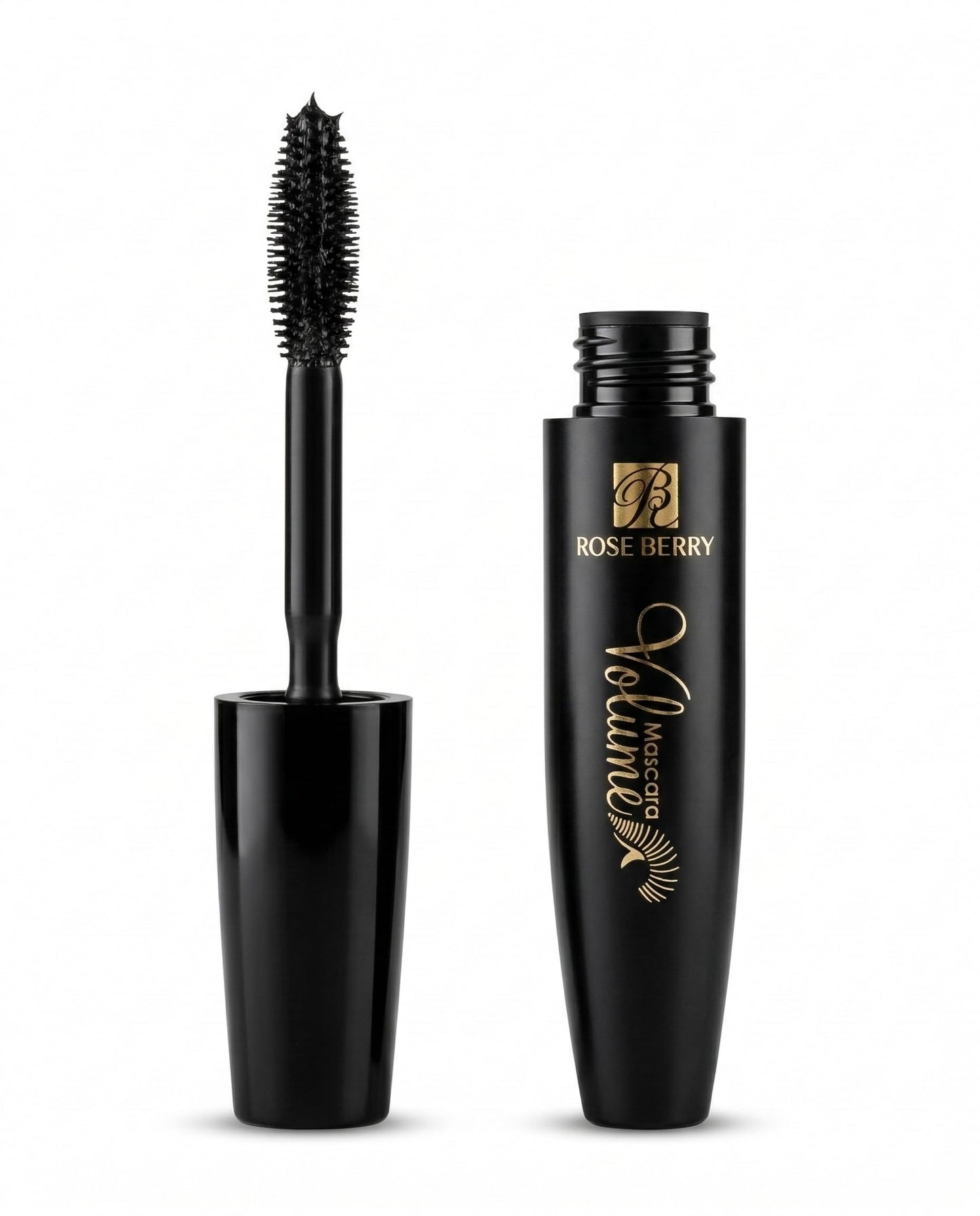 Rose Berry Volume Mascara, Long-Lasting Maximum Curling, Black, 10ml
