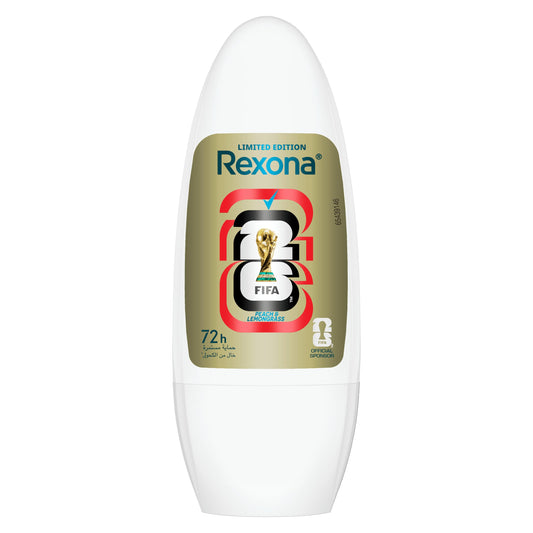 Rexona Antiperspirant Deodorant Limited Edition Roll-On for Women, 72H+ Advanced Protection, Peach Spark & Lemongrass, 50ml
