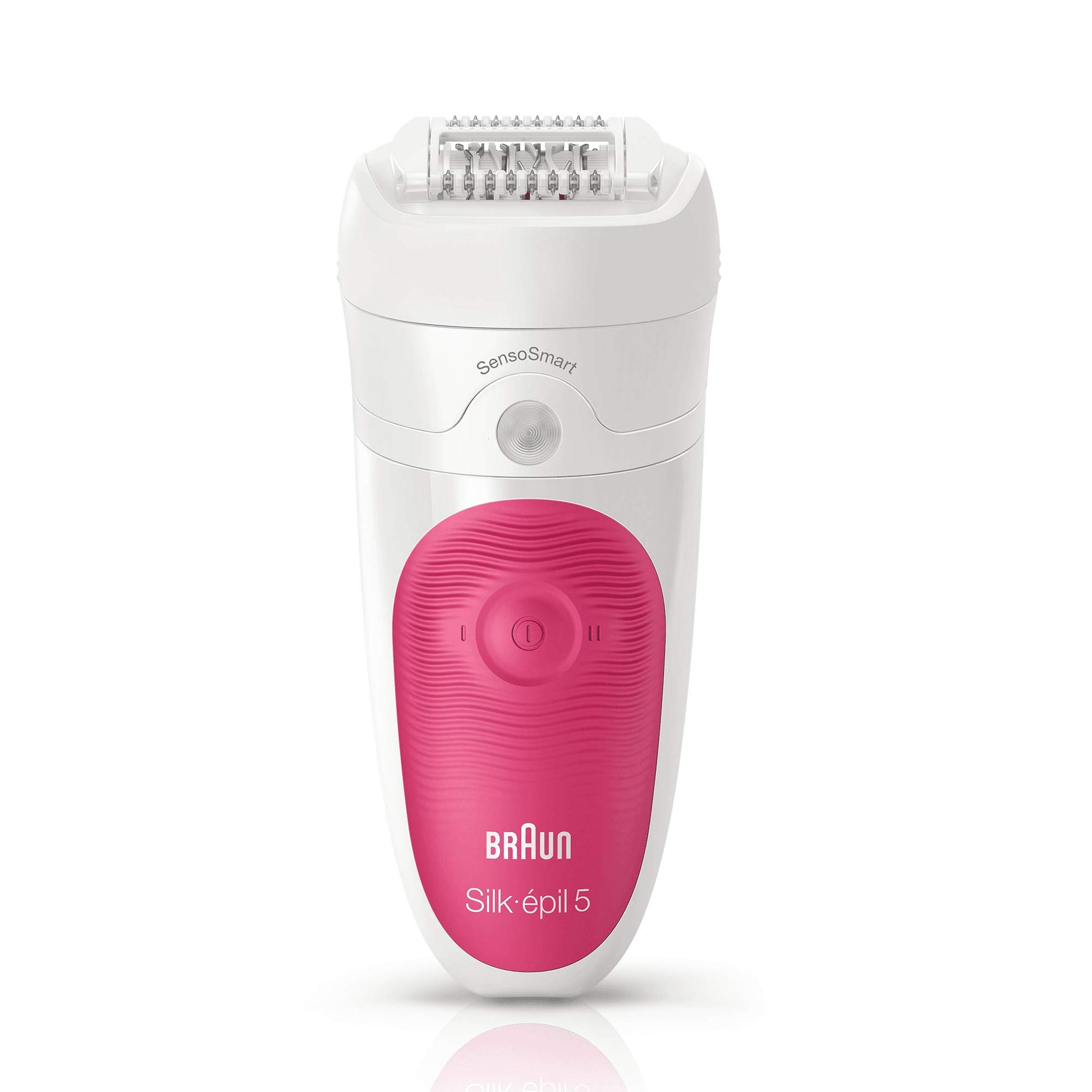 Braun Silk epil 5 – SE 5-513 – Wet & Dry 2 in 1 Starter Set Cordless Epilator with 3 extras, White/Red