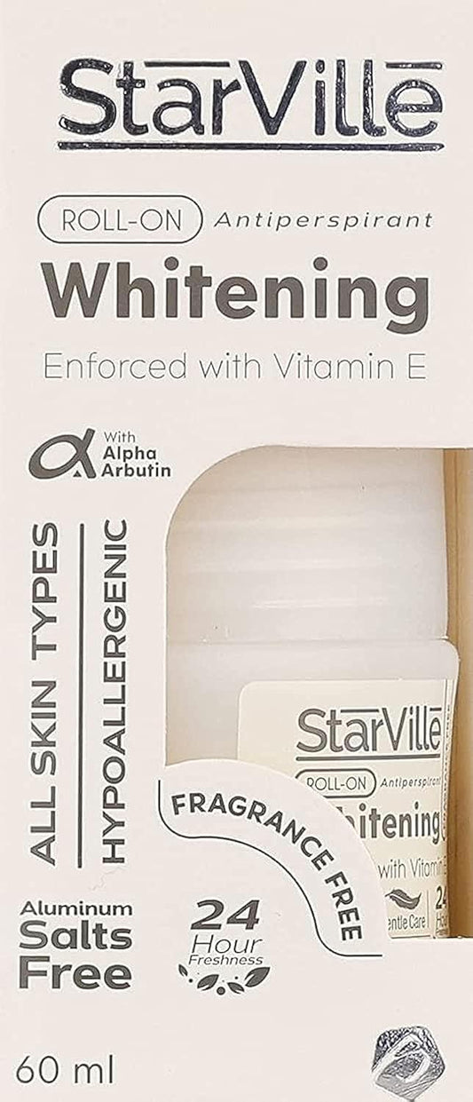 Starville Skin Lightening Roll-On Deodorant Unscented, 60 ml