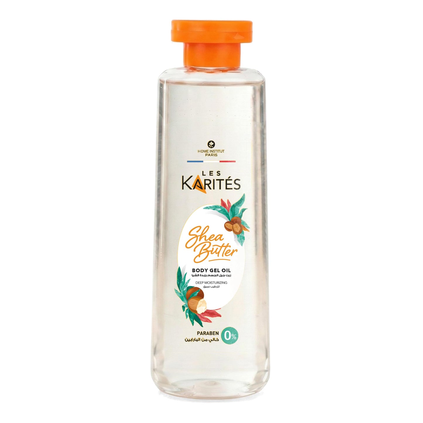 Les Karités Shea Butter Body Gel Oil (200ml) - Deep Moisturizing & Instant Glow - Non-Greasy Formula with Pure Shea Oil - 0% Paraben - Locks in Moisture After Shower