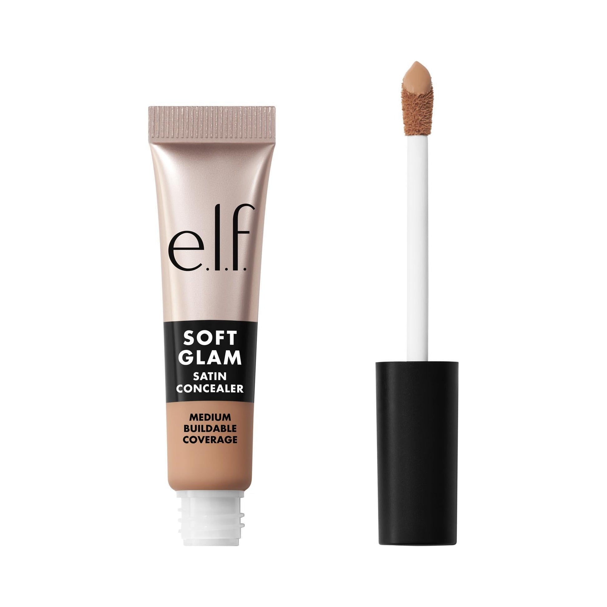 e.l.f. Soft Glam Satin Concealer, Medium Coverage for Impurities and Eye Area, Does Not Settle, Long-Lasting, Vegan and Cruelty-Free, 25 Light Neutral