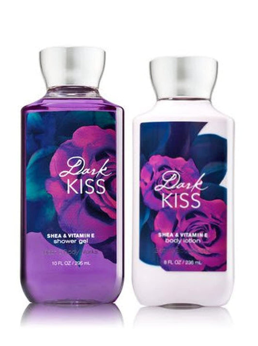 Bath & Body Works Lotion and Shower Gel, Dark Kiss, 2 Pc Set