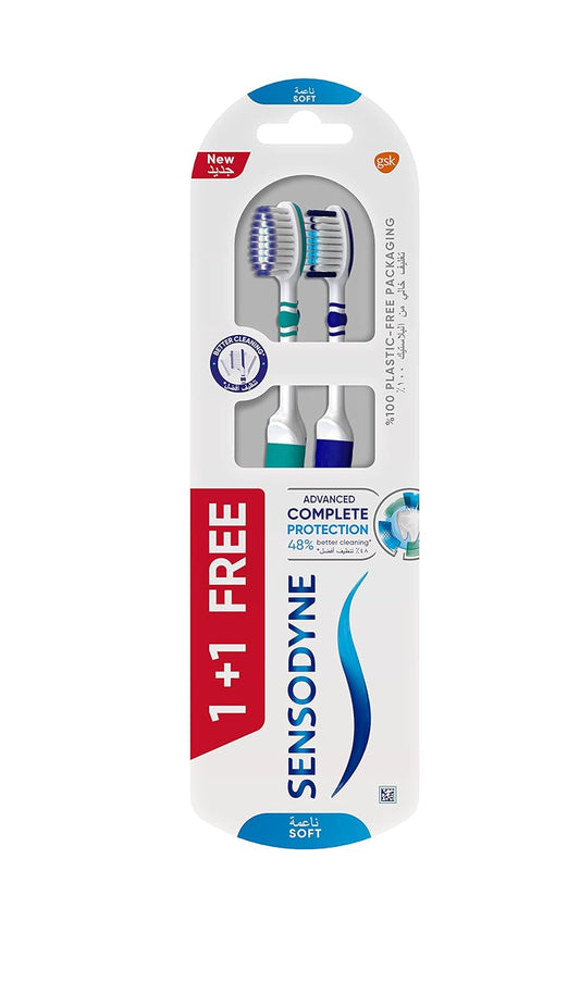 Sensodyne Complete Protection 1+1 Toothbrush for Sensitive teeth- Soft
