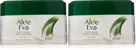 Eva Aloe Eva - Hair Cream With Aloe Vera Extract, 185gm (Pack of 2)