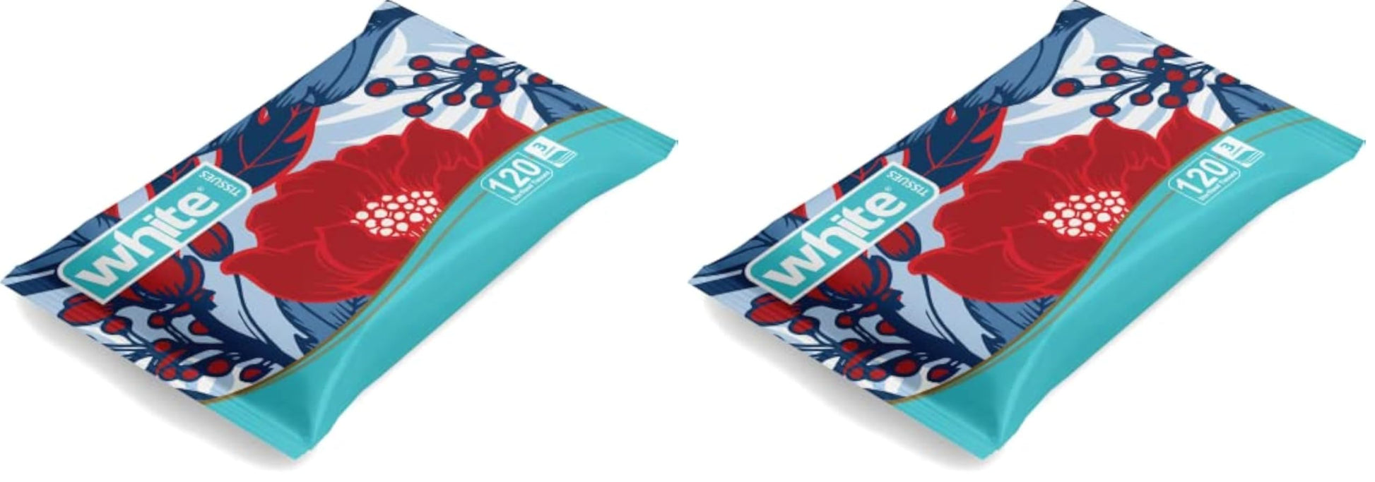 White go pack 120 tissues- assorted shapes (Pack of 2)