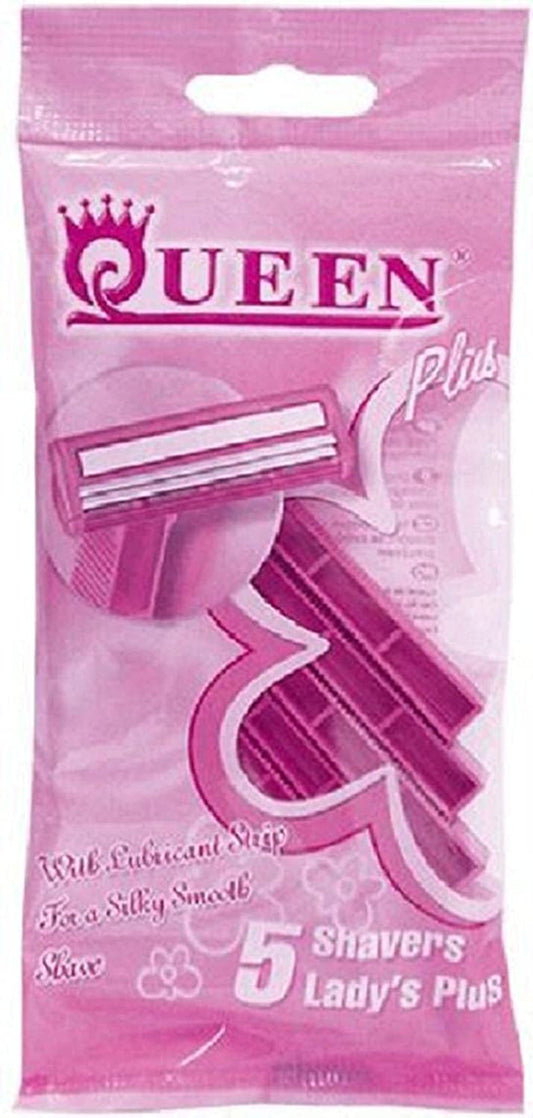 Lord queen set of 5 shaving razors for women - pink