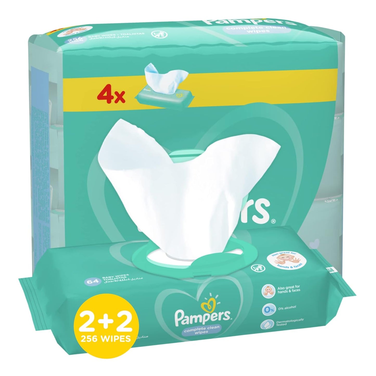 Pampers Wipes Fresh - 2 plus 2