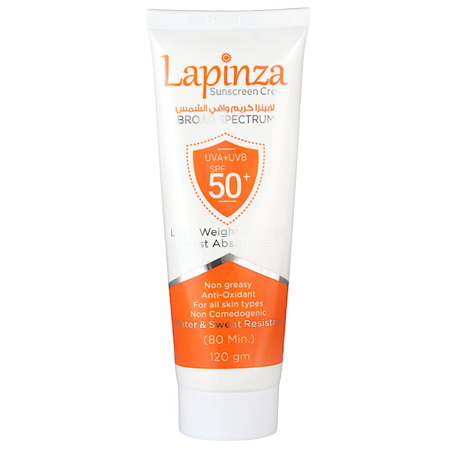 Melano Pharma Lapinza SunScreen Cream UVB + UVA For All Skin Types +50 SPF-120ml
