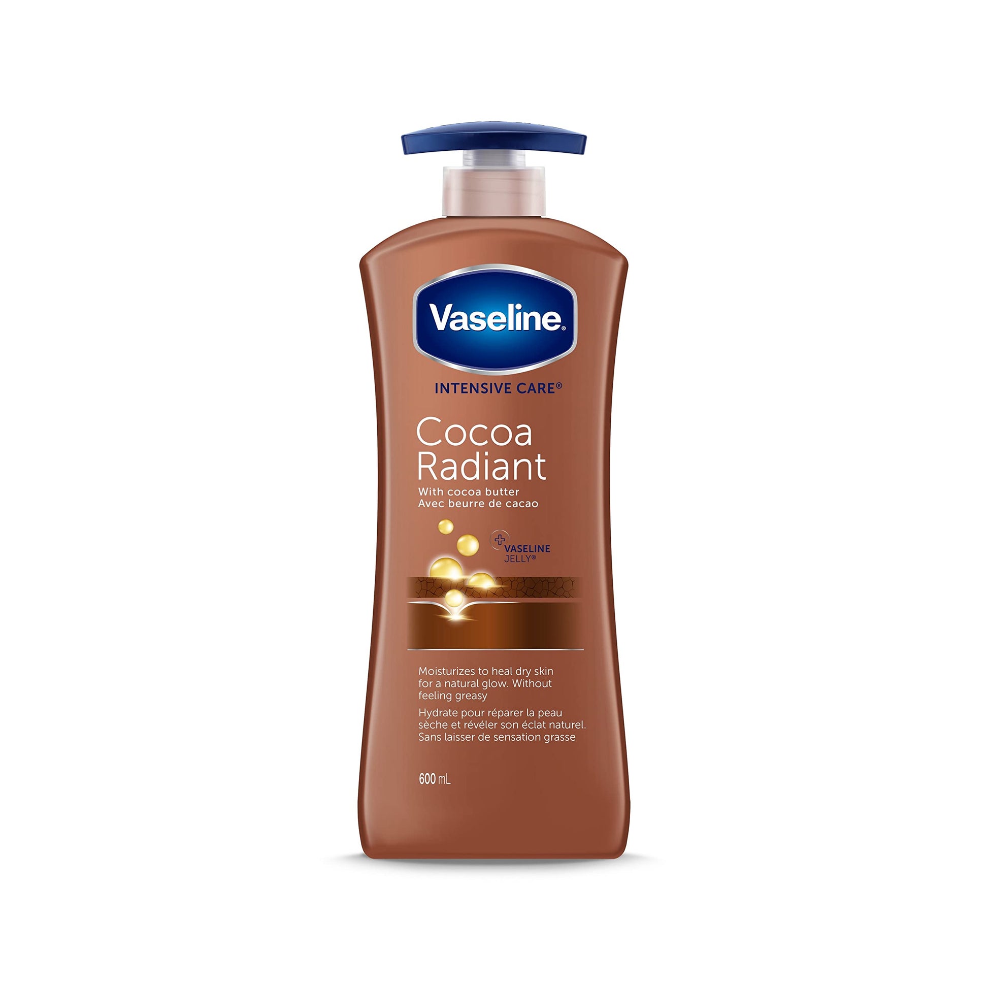 Vaseline Intensive Care Body Lotion For Dry Skin Cocoa Radiant Moisturizing 600 Ml