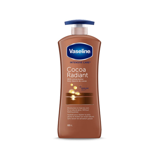 Vaseline Intensive Care Body Lotion For Dry Skin Cocoa Radiant Moisturizing 600 Ml