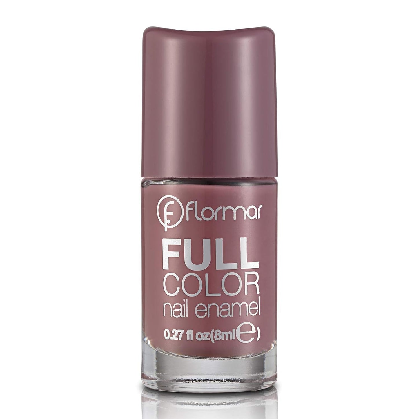 Flormar Full Color Nail Enamel FC62 Berry Brown Full Color Nail Polish, High-Shine Finish, Smooth, Even Application, Buildable Layers, Top-Coat Friendly Finish