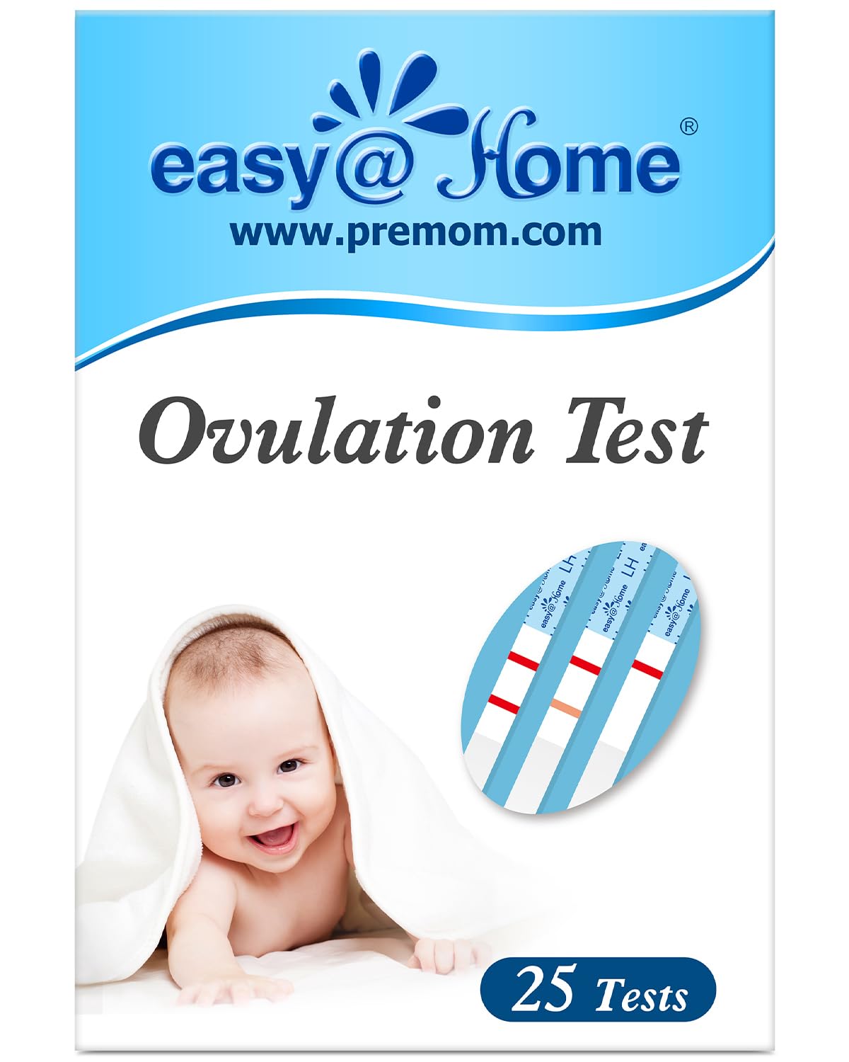 Easy@Home Ovulation Test Strips, 25 LH Strip