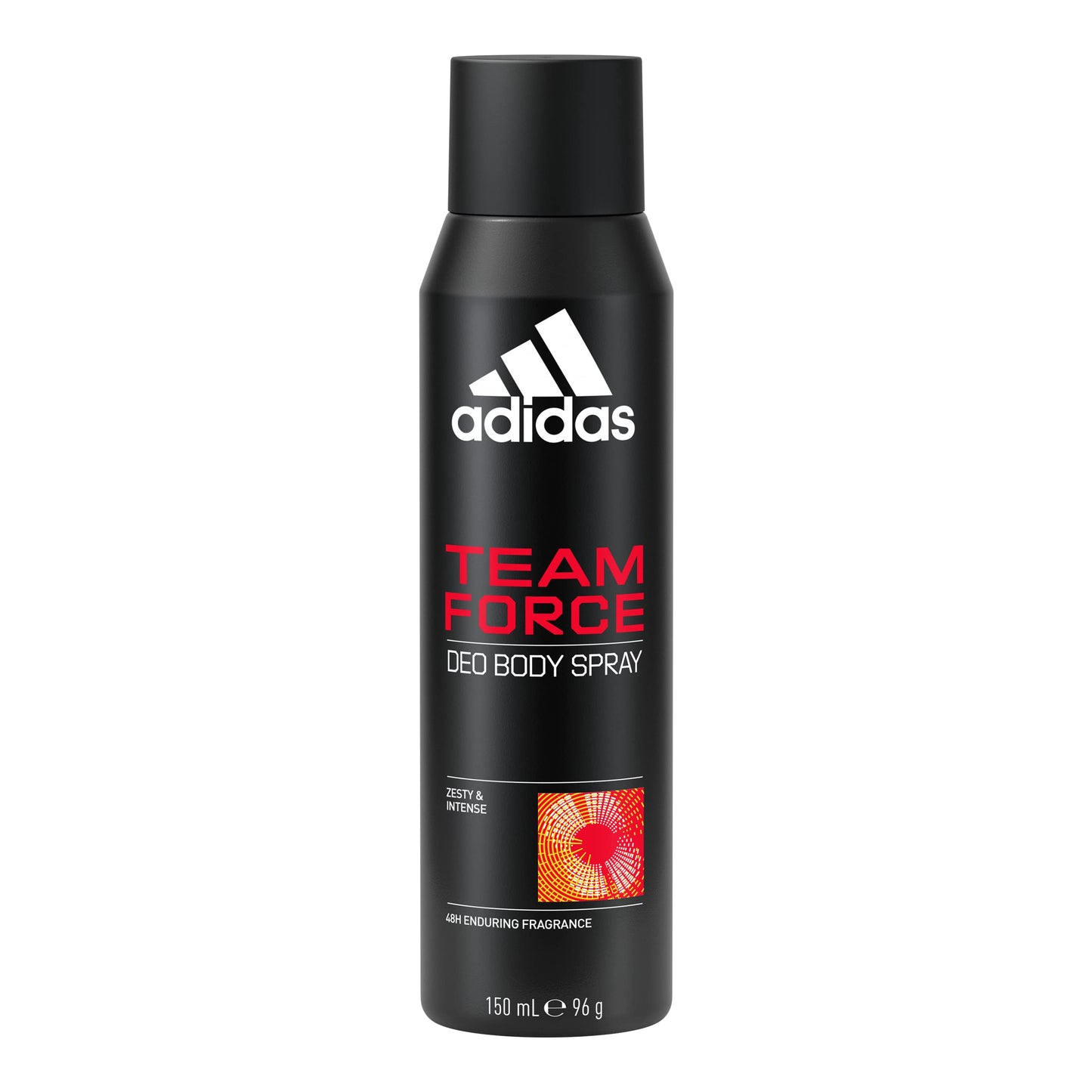 adidas Team Force Men's Deodorant Spray, 48 Hours Lasting Fragrance, Vegan Formula and Alcohol Free, 150 ml