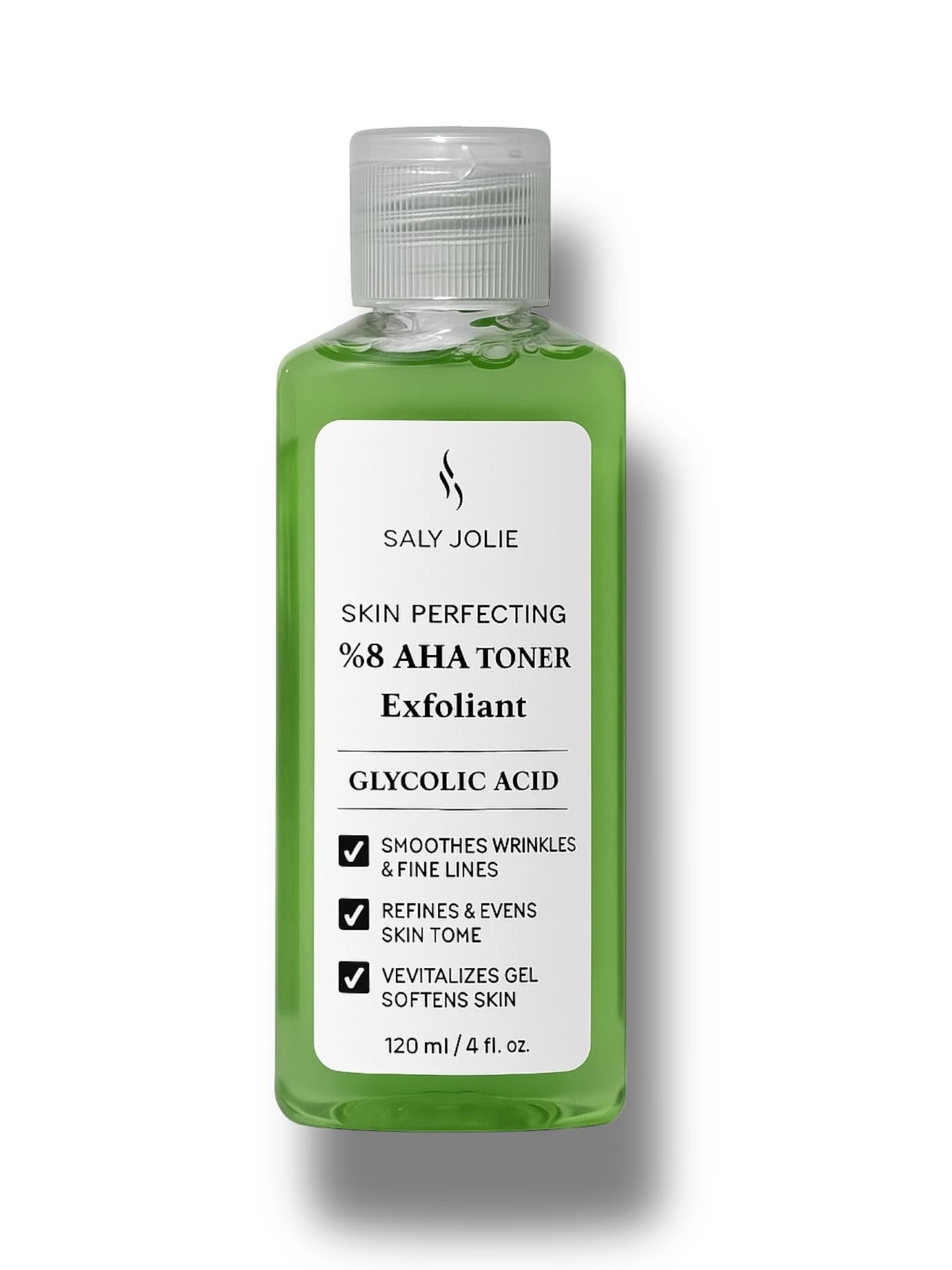 Saly Jolie AHA Toner Exfoliant with Glycolic Acid 8٪
