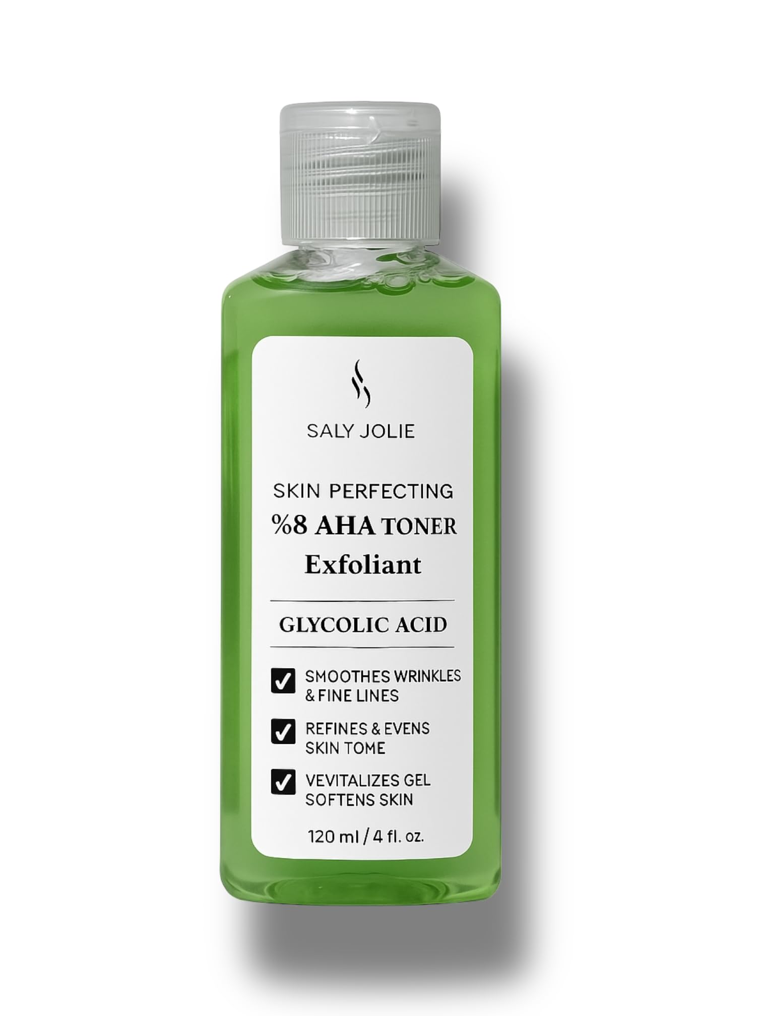 Saly Jolie AHA Toner Exfoliant with Glycolic Acid 8٪