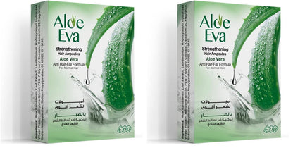 Aloe Eva hair strengthening ampoules with aloe vera 15 ml (4 ampoules) (Pack of 2)