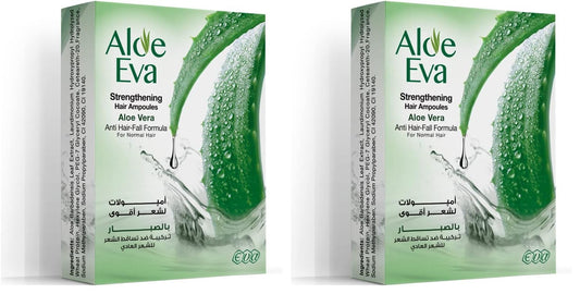 Aloe Eva hair strengthening ampoules with aloe vera 15 ml (4 ampoules) (Pack of 2)