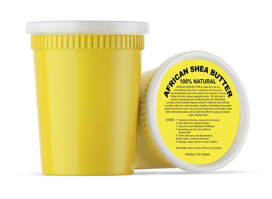 Raw African Shea Butter 32oz Yellow Natural 100% Pure Unrefined Imported from Ghana (Yellow, 32g)
