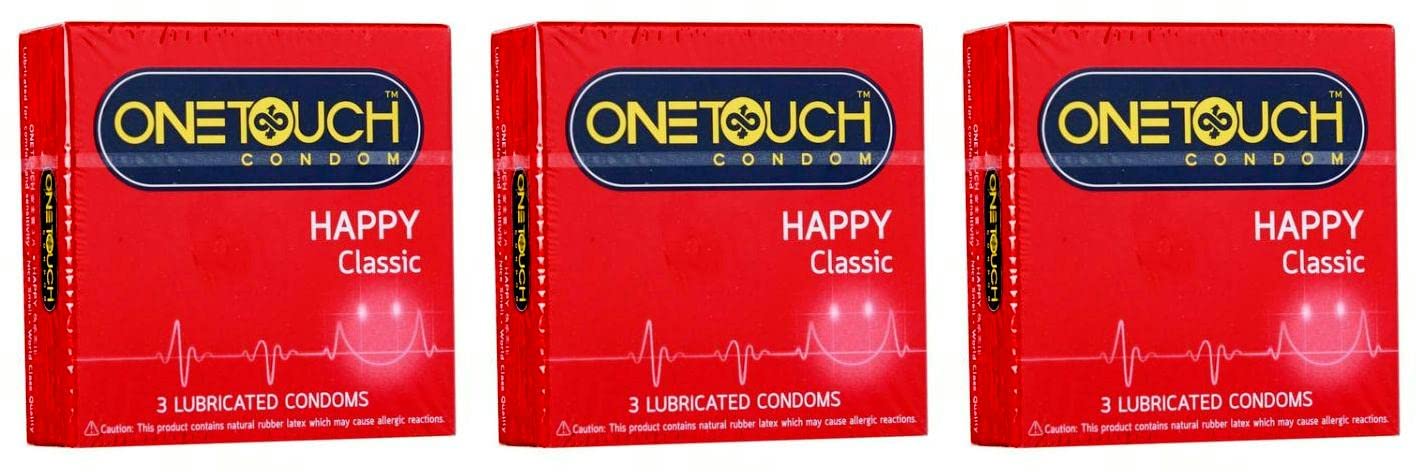 OneTouch condom 3 pcs - happy -Pack of 3 - 2725606921228