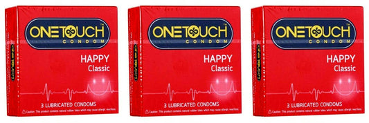 OneTouch condom 3 pcs - happy -Pack of 3 - 2725606921228
