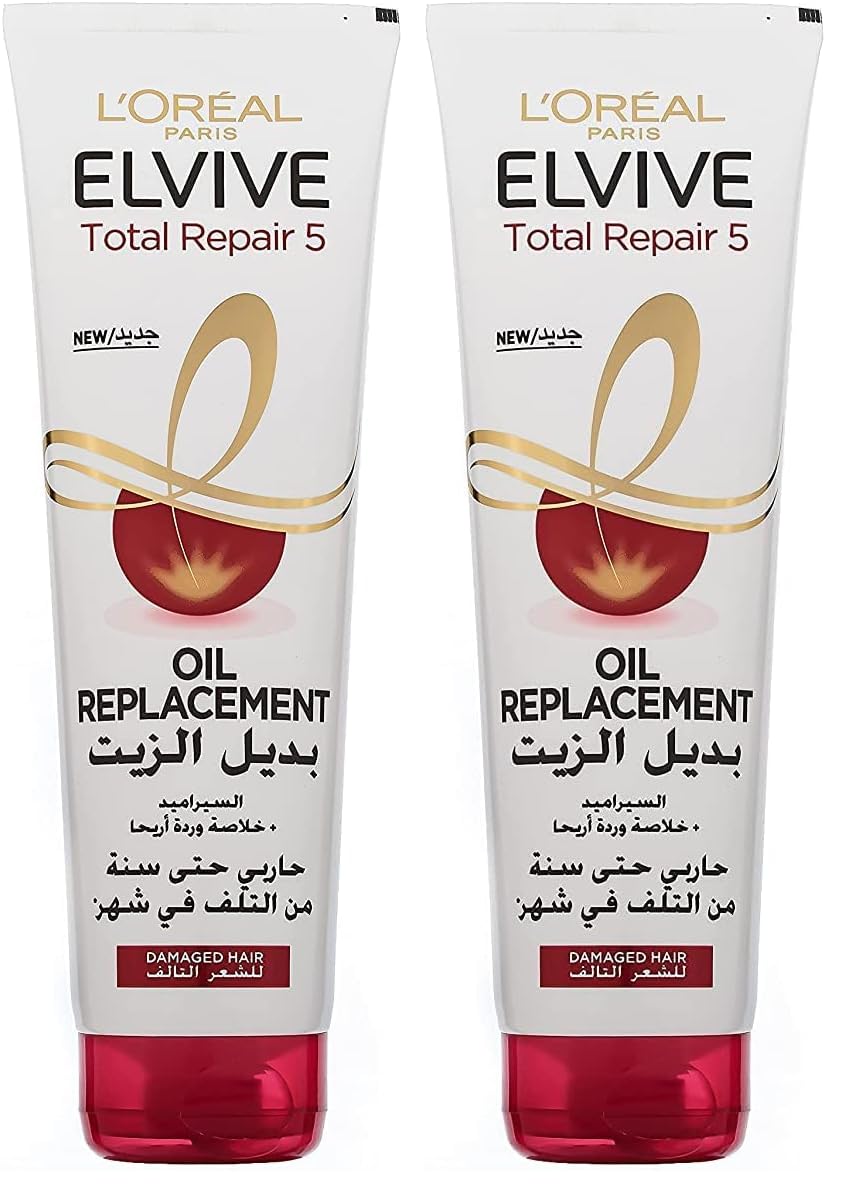 L’Oréal Paris L'Oréal Paris Elvive Total Repair 5 Repairing Oil Replacement 300 ML (Pack of 2)